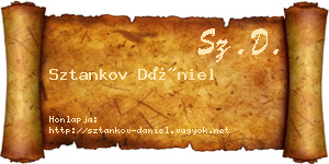 Sztankov Dániel névjegykártya