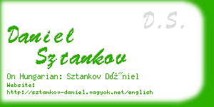 daniel sztankov business card